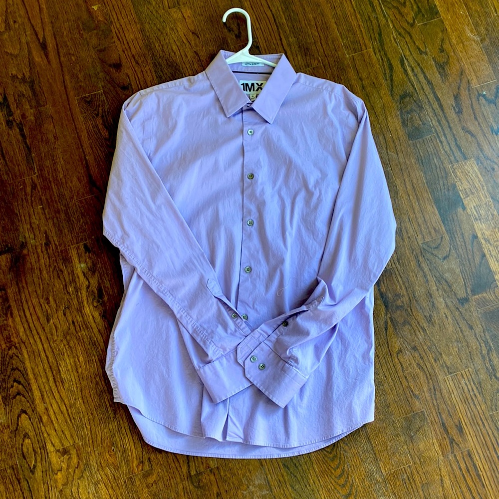 Express 1mx mens dress shirt - tall slim fit